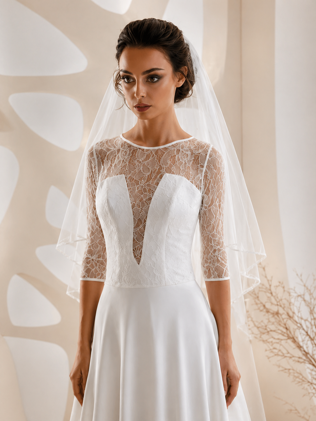 Maglia in pizzo sposa