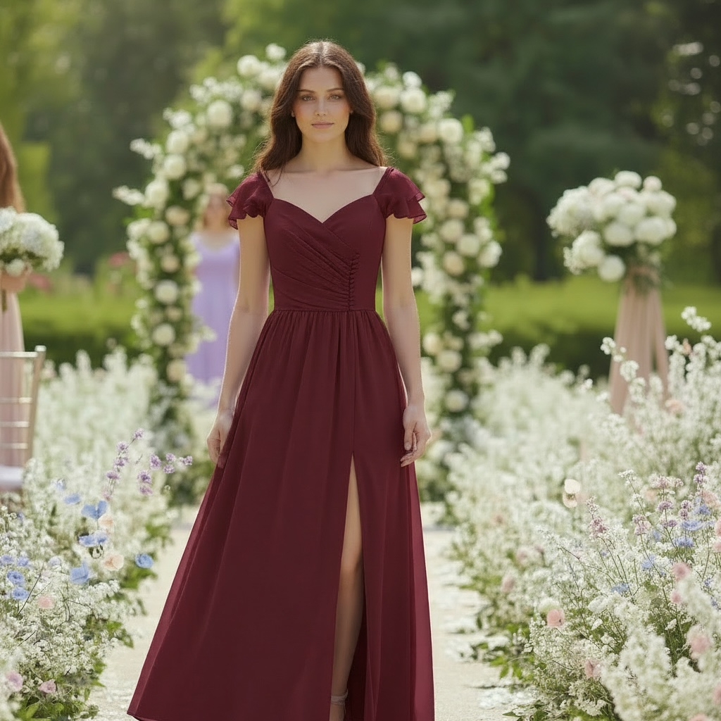 Abito FAUNA bordeaux